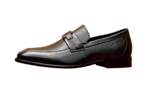 Hermès Paris Loafers Black Grained Calfskin