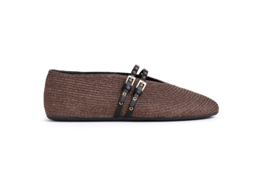 Alaïa Ballet Flats Paper Straw