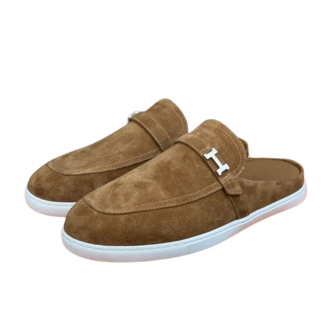 Hermes Mule Slipper Brown Suede Leather 2026 | Drip Kickz Hermes Mule Slipper Brown Suede Leather