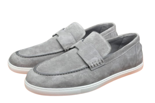 Hermes Grey Suede Job Loafer