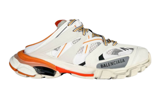 Balenciaga Track Mule Runners White Orange