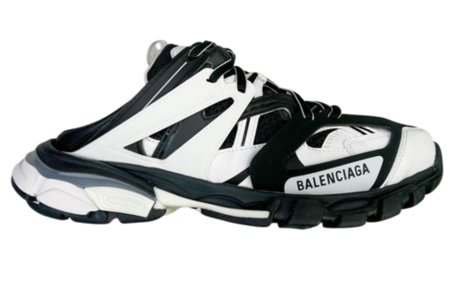 Balenciaga Track Mule Runners Black White