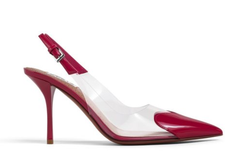 Alaïa Le Cœur Slingbacks Patent Leather Red