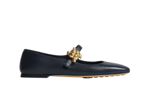 Bottega Veneta Charlotte Mary Jane Ballerina Black