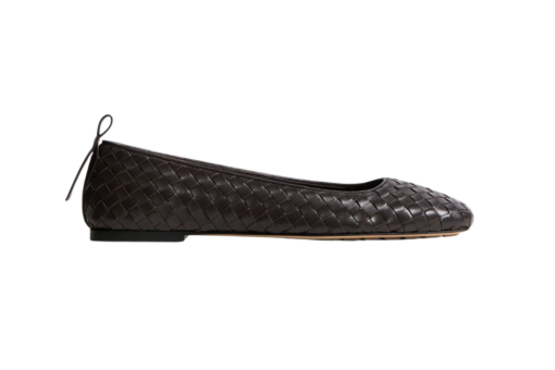 Bottega Veneta Charlotte Ballerina Black