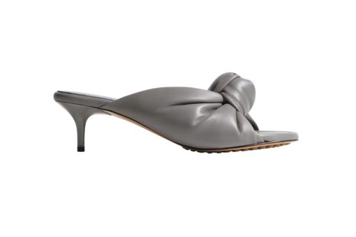 Bottega Veneta Kitten Heel Mule Sandal Supple Nappa Leather