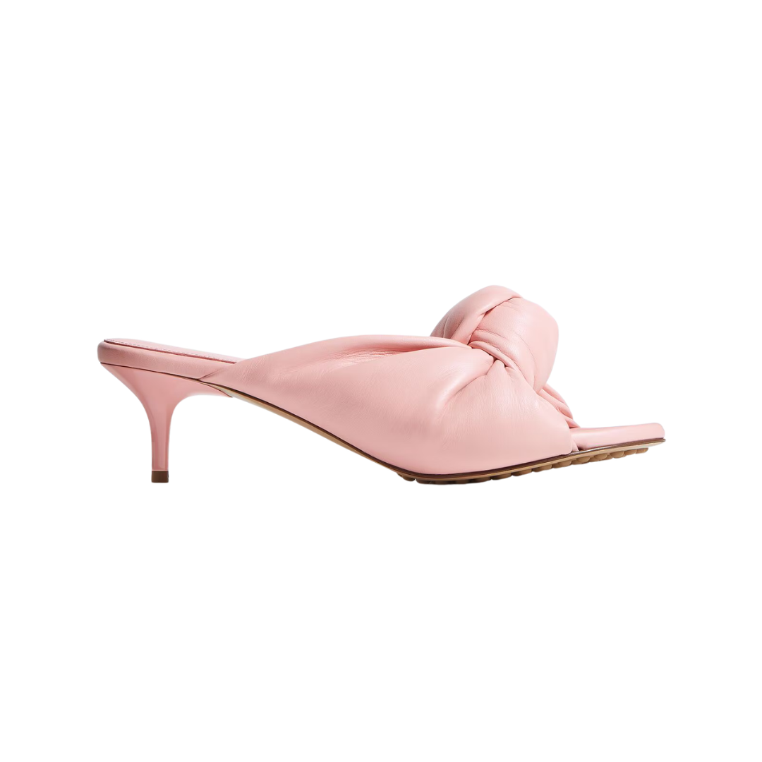 Bottega Veneta Kitten Heel Mule Sandal Supple Nappa Leather Pink 2026 | Drip Kickz Bottega Veneta Kitten Heel Mule Sandal Supple Nappa Leather Pink