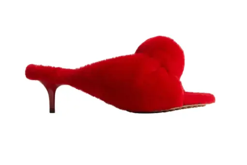Bottega Veneta Cherry Mule Red