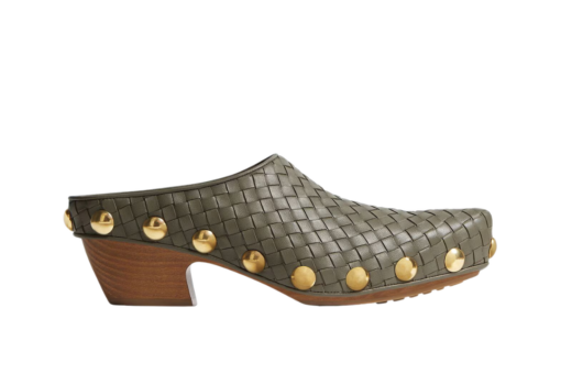 Bottega Veneta Gondola Clog Dark Taupe