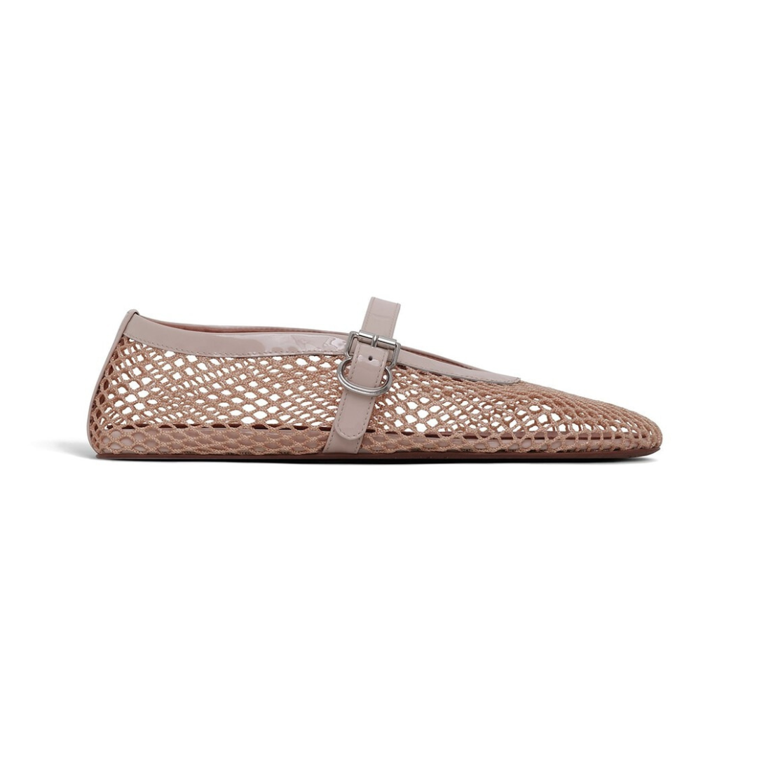 Alaïa Ballet Flats Fishnet Light Nude 2026 | Drip Kickz Alaïa Ballet Flats Fishnet Light Nude