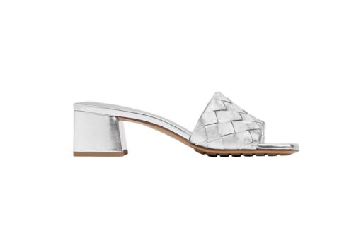 Bottega Veneta Parco Mule Silver
