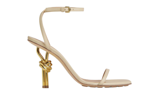 Bottega Veneta Knot Sandal Sea Salt