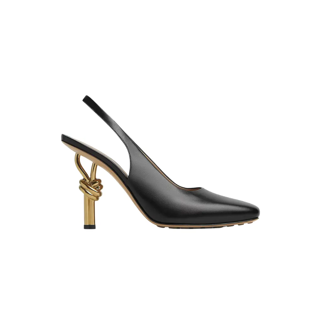 Bottega Veneta Knot Pump Leather Slingback High 2026 | Drip Kickz Bottega Veneta Knot Pump Leather Slingback High