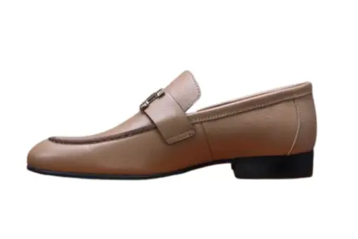 Hermes Paris Loafers Brown Beige