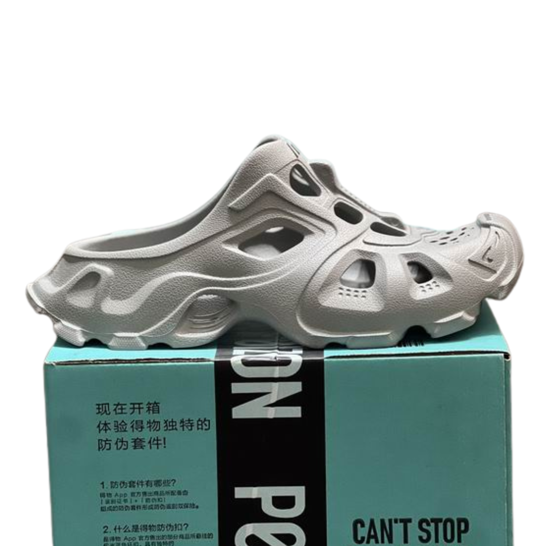 Balenciaga Hd Rubber Mules Cut-Out Details Grey 2026 | Drip Kickz Balenciaga Hd Rubber Mules Cut-Out Details Grey
