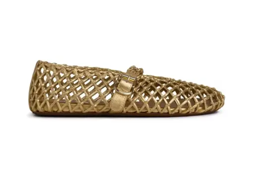 Alaïa La Ballerine Braided Gold