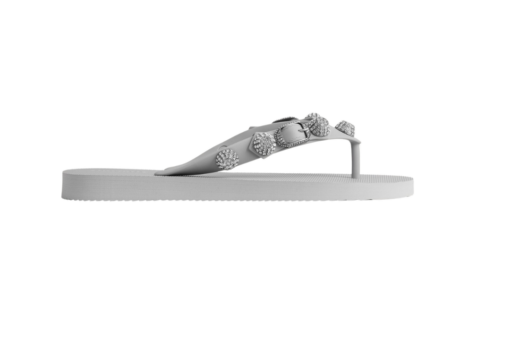 Balenciaga Cagole Thong Sandal Balenciaga Grey Crystal