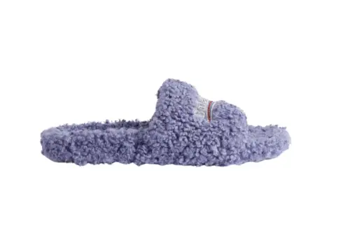 Balenciaga Furry Open Mule Hortensia