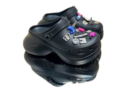 Balenciaga Black Mules Removable Logo Charms