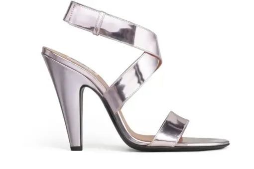 Alaïa Cone Sandals Mirror Calfskin