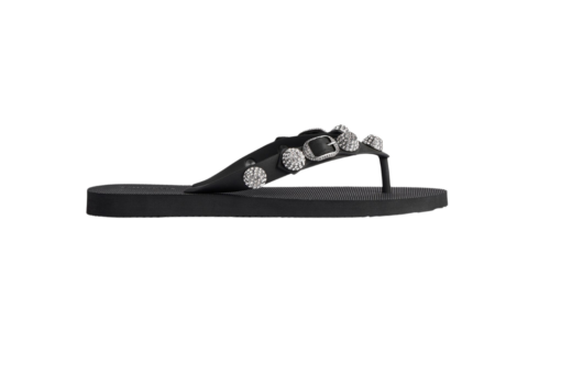 Balenciaga Cagole Thong Sandal Black