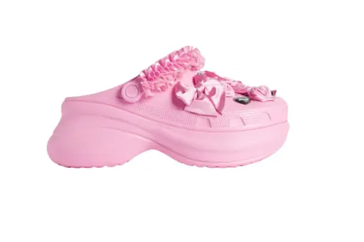 Balenciaga Crocs Mule Jibbitz Light Pink
