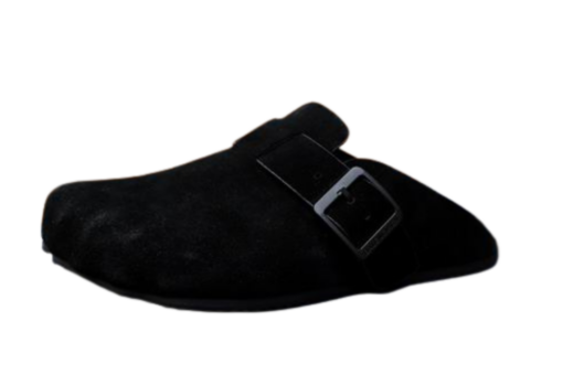 Balenciaga Soft Footbed Suede Clogs Black