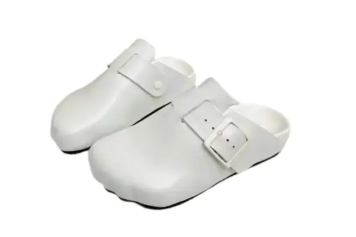 Balenciaga Sunday Matte Calfskin Mules White