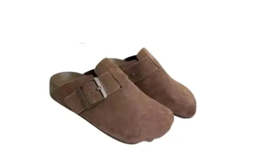 Balenciaga Sunday Suede Mules Brown