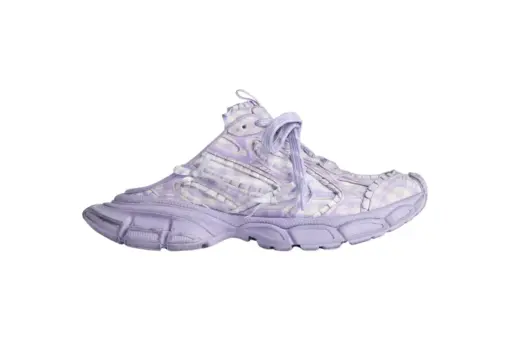 Balenciaga 3xl Check Mule Lilac