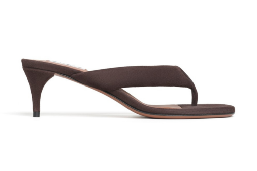 Alaïa Heel Thong Mules Suede Short