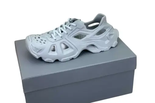 Balenciaga HD Lace-Up Sneakers Grey Rubber
