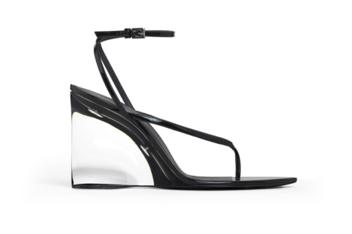 Alaïa Invisible Thong Sandals Patent Calfskin