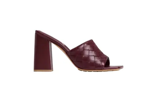 Bottega Veneta Parco Mule High Heels Barolo