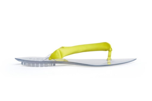 Alaïa Invisible Thong Mules Satin Yellow