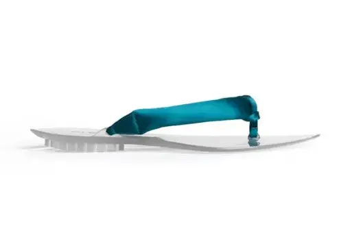 Alaïa Invisible Thong Mules Satin Blue