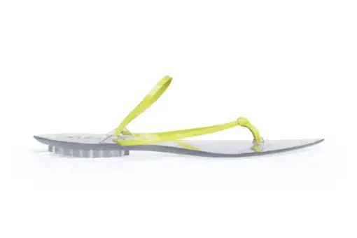 Alaïa Invisible Jelly Thong Patent Leather Lemon Yellow