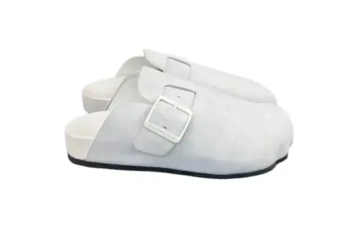 Balenciaga Clogs Buckle Strap White