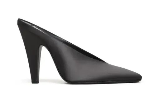 Alaïa Cone Mules Satin Black