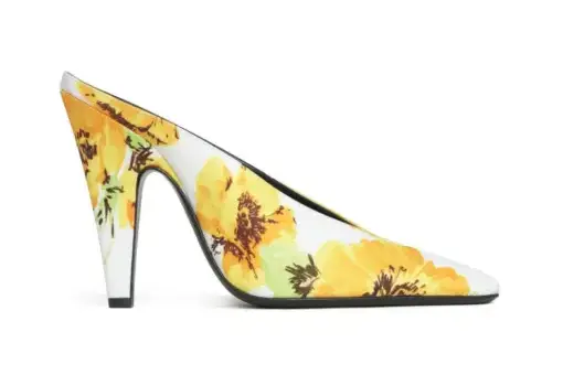 Alaïa Cone Mules Flower Print