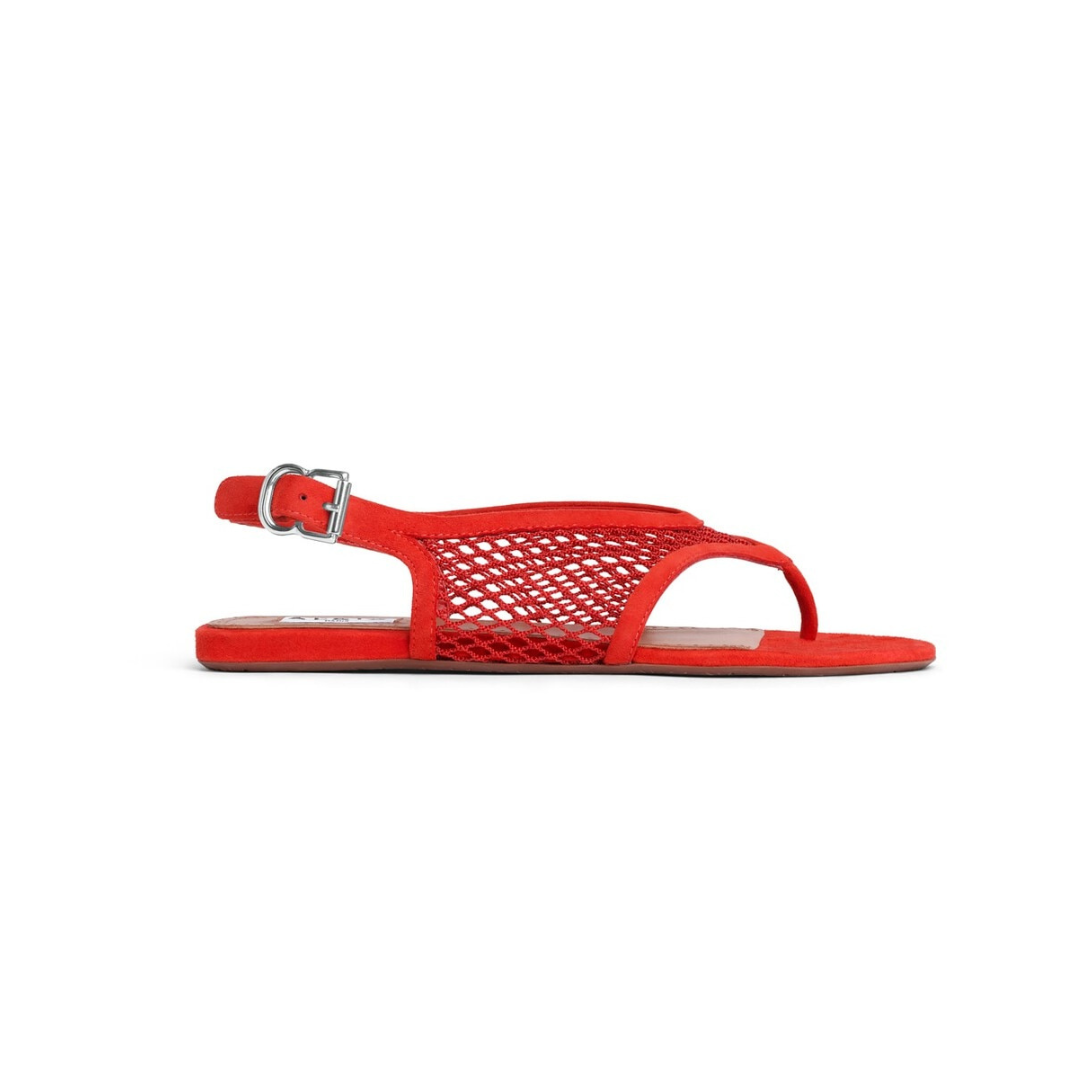 Alaïa Fishnet Thong Sandals Suede 2026 | Drip Kickz Alaïa Fishnet Thong Sandals Suede