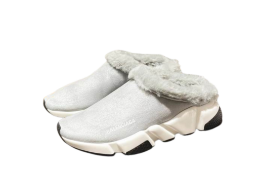 Balenciaga Speed 2.0 Faux-Fur Lined Mules