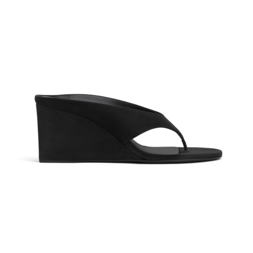Alaïa Cube Thong Mules Suede Black 2026 | Drip Kickz Alaïa Cube Thong Mules Suede Black