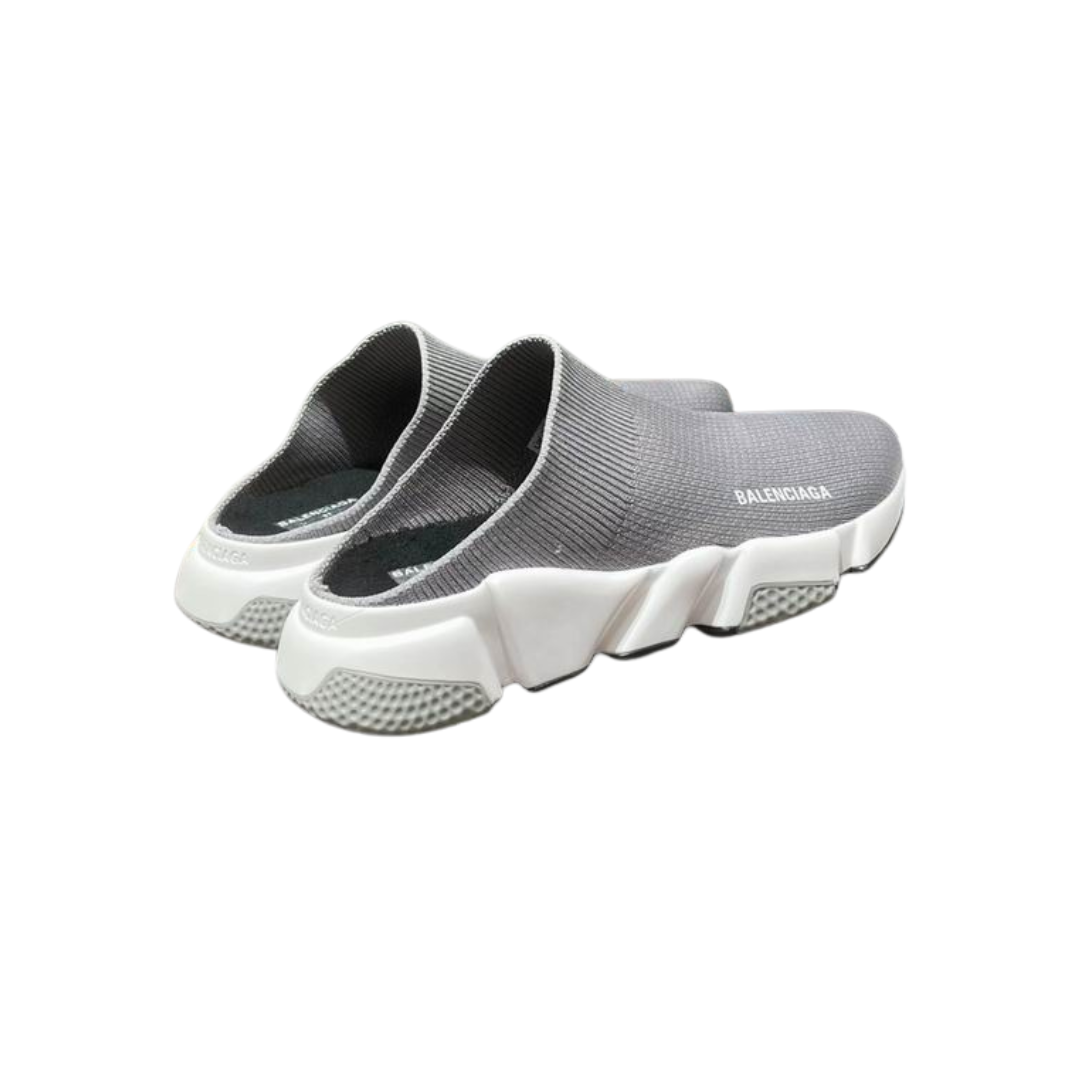 Balenciaga Speed 2.0 Recycled Knit Mule Sneakers Grey 2026 | Drip Kickz Balenciaga Speed 2.0 Recycled Knit Mule Sneakers Grey