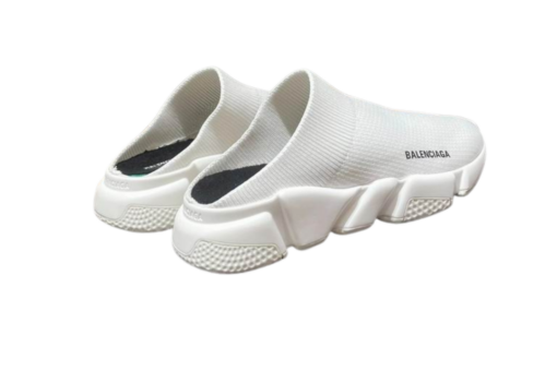 Balenciaga Speed 2.0 Recycled Knit Mule Sneakers White