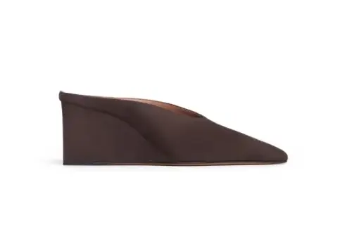 Alaïa Cube Mules Suede Brown