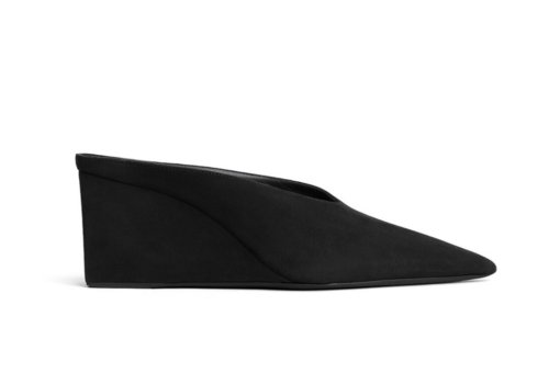 Alaïa Cube Mules Suede Black