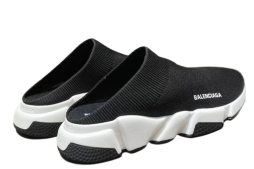 Balenciaga Speed 2.0 Recycled Knit Mule Sneakers Black