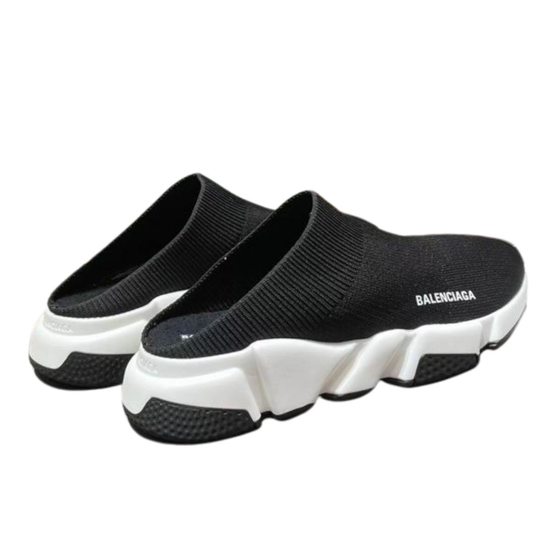 Balenciaga Speed 2.0 Recycled Knit Mule Sneakers Black 2026 | Drip Kickz Balenciaga Speed 2.0 Recycled Knit Mule Sneakers Black