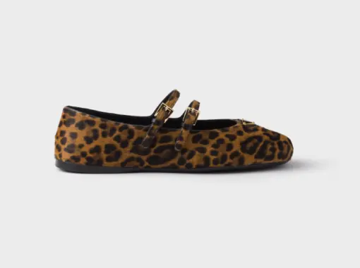 Prada Printed leather ballerinas Honey 2026 | Drip Kickz Prada Printed leather ballerinas Honey